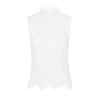 Ivy & Oak + Stand-Up Collar Lace Top
