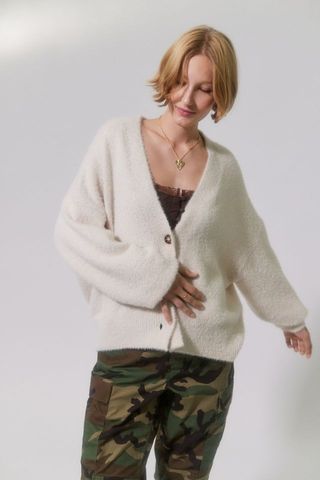 Urban Outfitters + Thea Fuzzy Cardigan