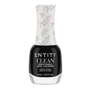 Entity Clean + Breathable Nail Lacquer in Black Silk