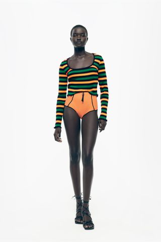 Zara + Striped Top