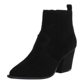 The Drop + Sia Pointed Toe Western Ankle Boot