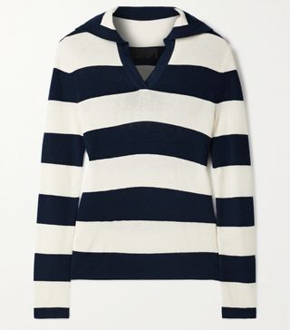 Nili Lotan + Lucille Striped Cashmere Sweater