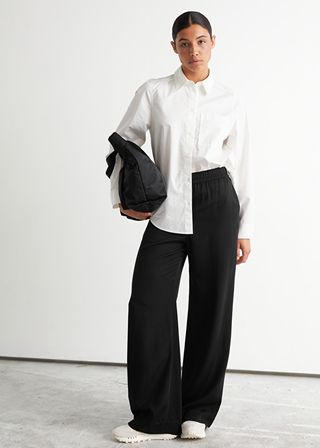 
Other Stories + Wide Elasticated Waist Trousers