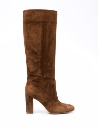 Gianvito Rossi + Knee-Length Panelled Boots