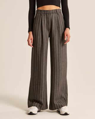 Abercrombie & Fitch + Tailored Ultra Wide Leg Pants