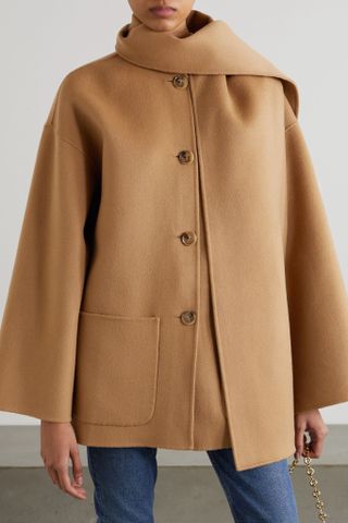 Totême + Scarf-Detailed Wool Jacket