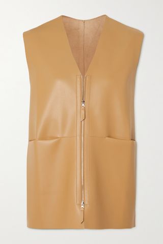 The Frankie Shop + Nerea Faux Leather Vest