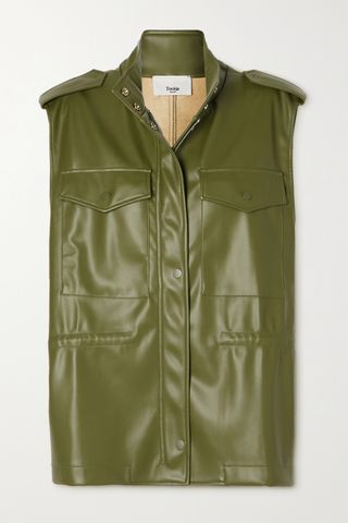Frankie Shop + Ines Faux Leather Vest