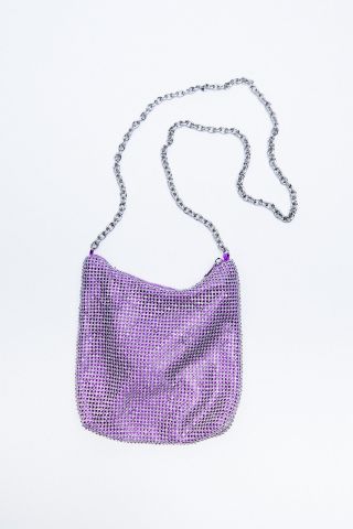 Zara + Sparkly Fabric Crossbody Bag