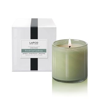 LAFCO New York + Fresh Cut Gardenia Living Room Signature Candle