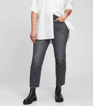Gap + High Rise Cheeky Straight Jeans With Washwell