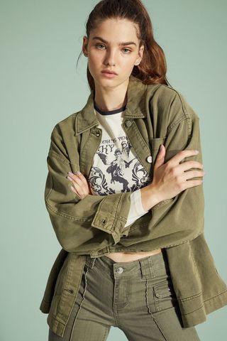 H&M + Twill Utility Jacket