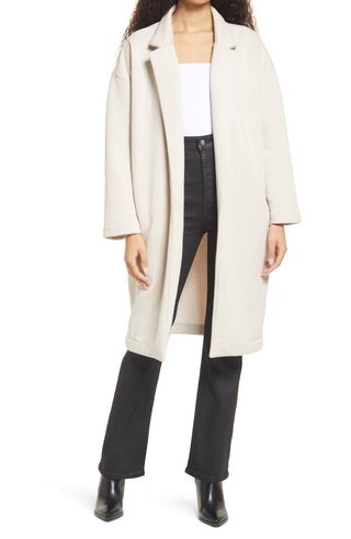 BlankNYC + Cotton Blend French Terry Coat