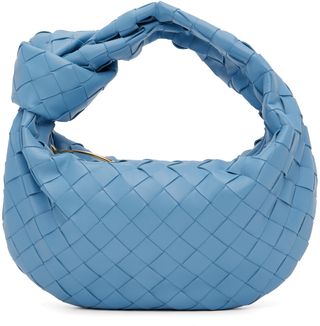 Bottega Veneta + Blue Mini Jodie Bag