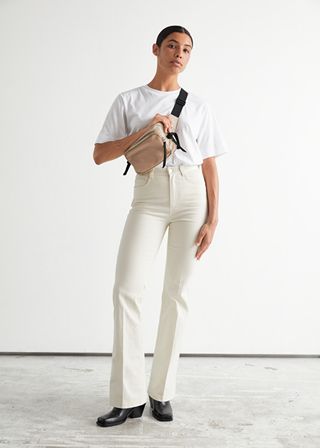 & Other Stories + Flared Cotton Trousers
