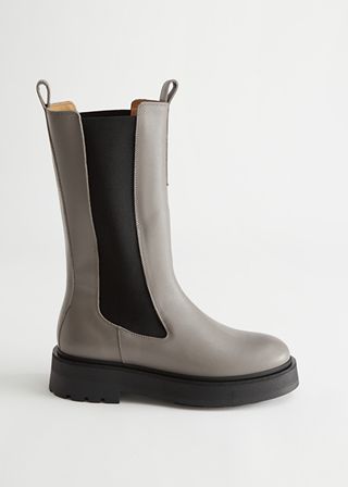 & Other Stories + Tall Leather Chelsea Boots