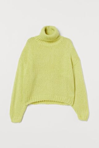 H&M + Chunky-Knit Turtleneck Sweater