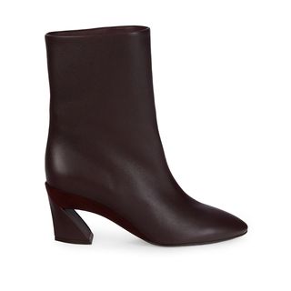 Salvatore Ferragamo + Leather Block Heel Boots