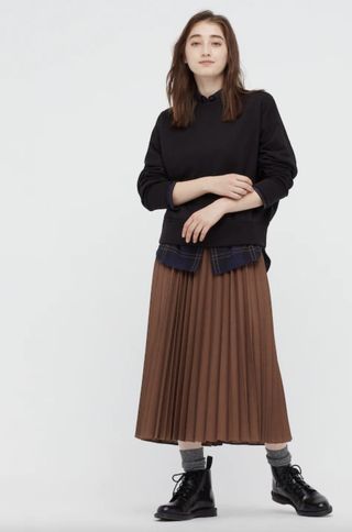 Uniqlo + Accordian Pleated Skirt