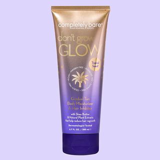 Completely Bare + Don't Grow Glow Gradual Tan Body Moisturizer and Hair Inhibitor