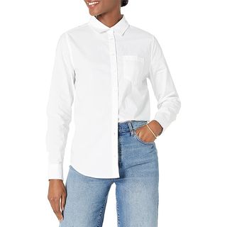 Amazon Essentials + Classic-Fit Long Sleeve Button Down Poplin Shirt