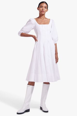 Staud + Swells Dress in White