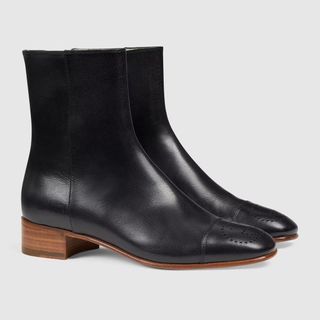 Gucci + Ankle Boot With Interlocking G