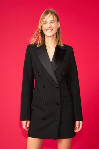 H&M + Double-Breasted Blazer Dress