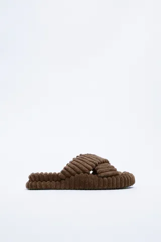 Zara + Terrycloth Flat Sandals