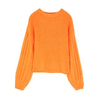 Stine Goya + Scharla Orange Chunky-Knit Jumper