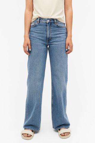 Monki + Yoko Mid Blue Jeans