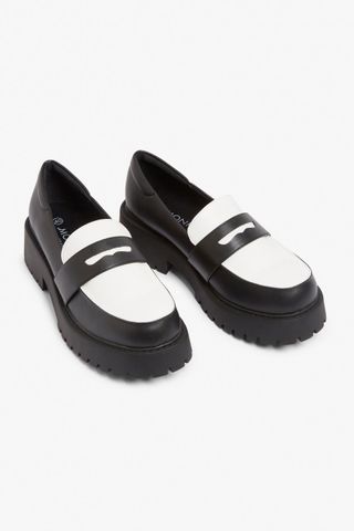 Monki + Faux Leather Loafer