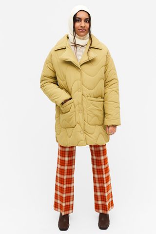 Monki + Quilted Oversize Jacket