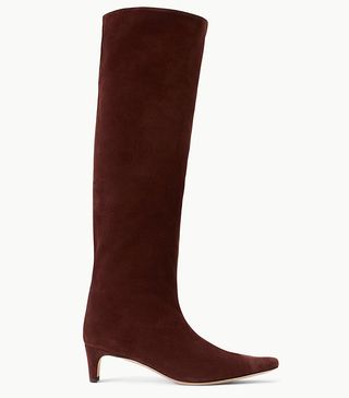 Staud + Wally Boot in Mahogany Suede