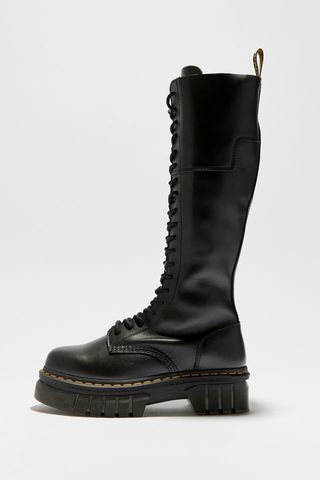 Dr. Martens + Audrick Leather Knee-High Platform Boot