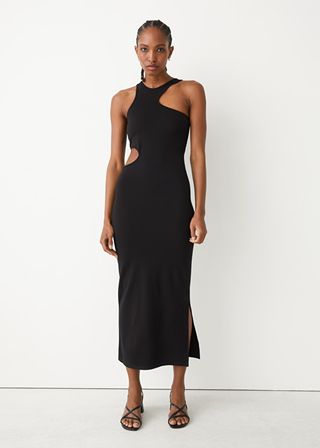 & Other Stories + Cut-Out Midi Dress