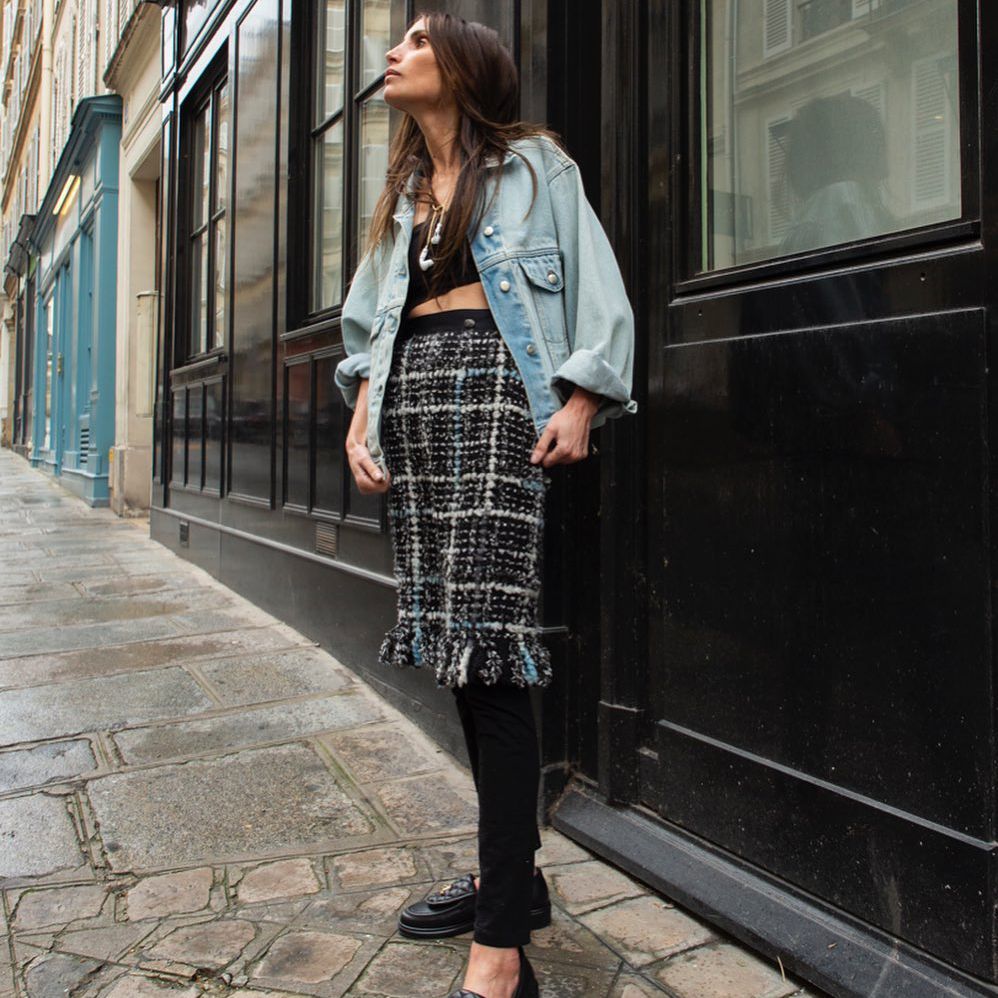 Black Midi Dress With Denim Jacket Black Midi Dress With Denim Jacket Midi Skirt Black Skirt