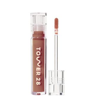 Tower 28 Beauty + ShineOn Milky Lip Jelly Gloss in Almond