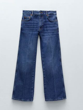 Zara + ZW the Ness Cropped Flare Jeans