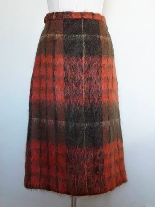 Vintage + Mohair Wool Skirt