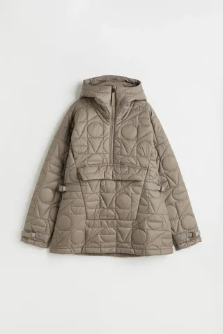H&M + Thermolite Quilted Popover Jacket