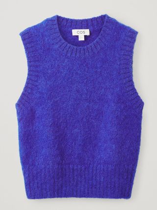 COS + Mohair Knitted Cropped Vest