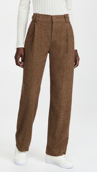 Vince + Flannel High Waisted Trousers