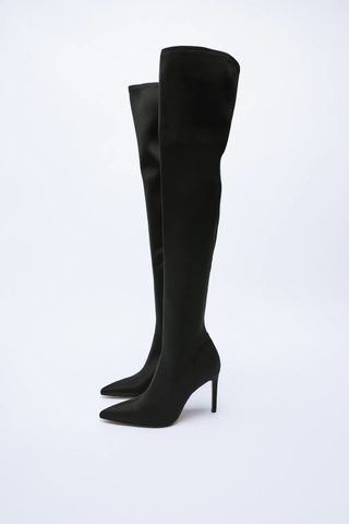 Zara + Tall Shaft Heeled Boots