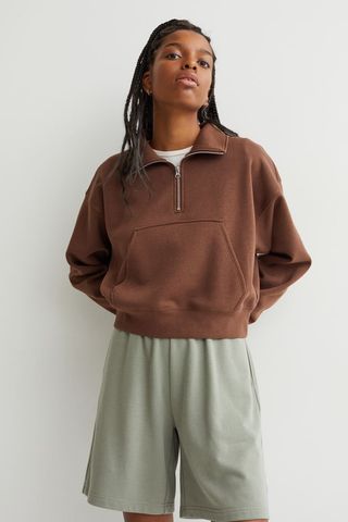 H&M + Half-Zip Sweatshirt