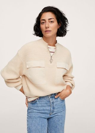 Mango + Knit Pockets Sweater