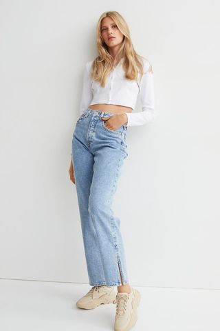 H&M + Straight High Jeans
