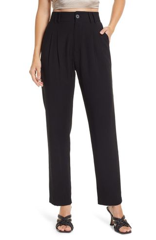 Lulus + Strictly Business High Waist Taper Pants