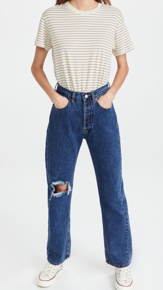 Still Here + Worn in Classic Blue Childhood Jeans
