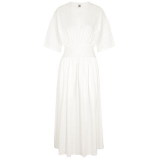 Totême + White Cotton Maxi Dress